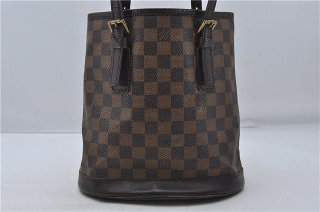 Authentic Louis Vuitton Damier Marais Bucket Shoulder Tote Bag N42240 LV 8426D