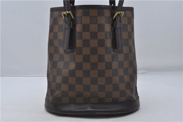 Authentic Louis Vuitton Damier Marais Bucket Shoulder Tote Bag N42240 LV 8426D