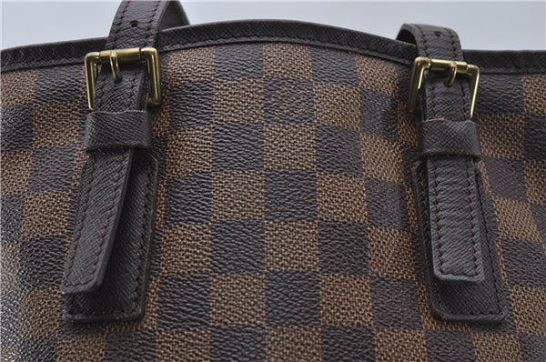 Authentic Louis Vuitton Damier Marais Bucket Shoulder Tote Bag N42240 LV 8426D
