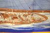 Authentic HERMES Carre 90 Scarf "RAFALES" Silk Blue 8431C