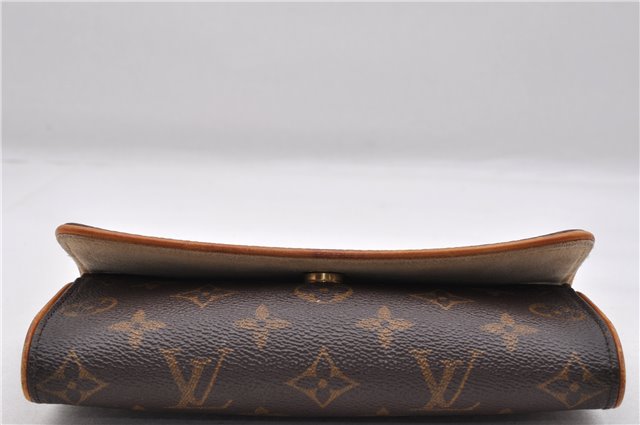 Authentic LOUIS VUITTON Monogram Pochette Twin PM Shoulder Bag M51854 LV 8433C