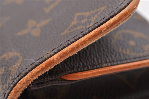 Authentic LOUIS VUITTON Monogram Pochette Twin PM Shoulder Bag M51854 LV 8433C