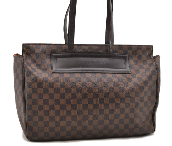 Authentic LOUIS VUITTON Damier Parioli GM Shoulder Tote Bag N51124 LV 8434C