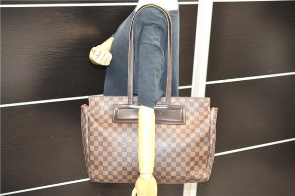 Authentic LOUIS VUITTON Damier Parioli GM Shoulder Tote Bag N51124 LV 8434C