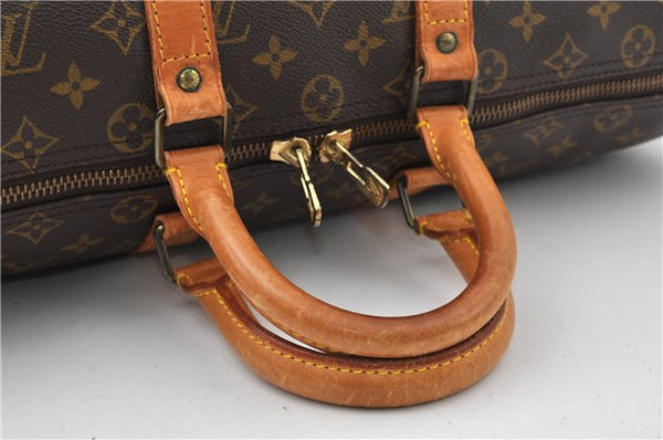 Authentic Louis Vuitton Monogram Keepall 45 Travel Boston Bag M41428 LV 8435F