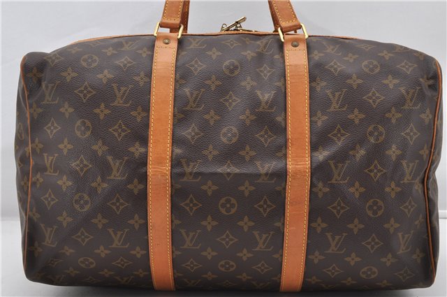 Authentic Louis Vuitton Monogram Sac Souple 45 Hand Boston Bag M41624 LV 8436F