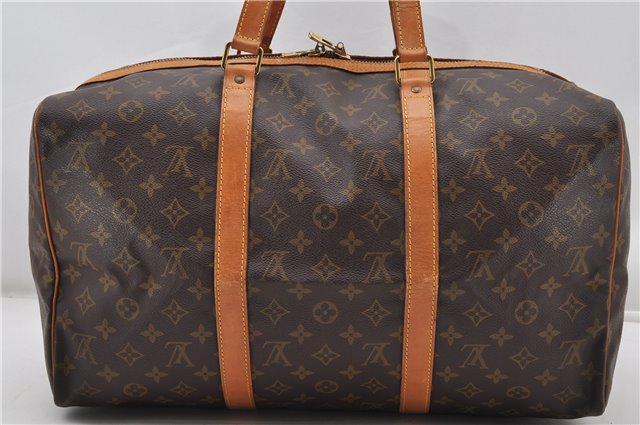 Authentic Louis Vuitton Monogram Sac Souple 45 Hand Boston Bag M41624 LV 8436F