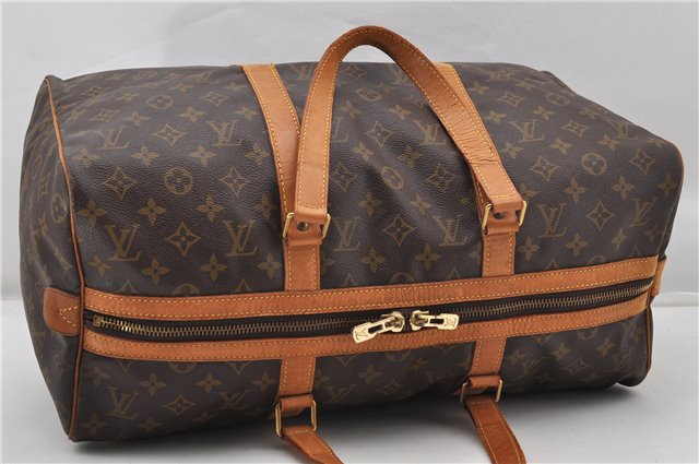 Authentic Louis Vuitton Monogram Sac Souple 45 Hand Boston Bag M41624 LV 8436F