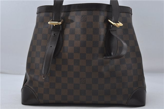 Authentic Louis Vuitton Damier Hampstead MM Shoulder Tote Bag N51204 LV 8441D