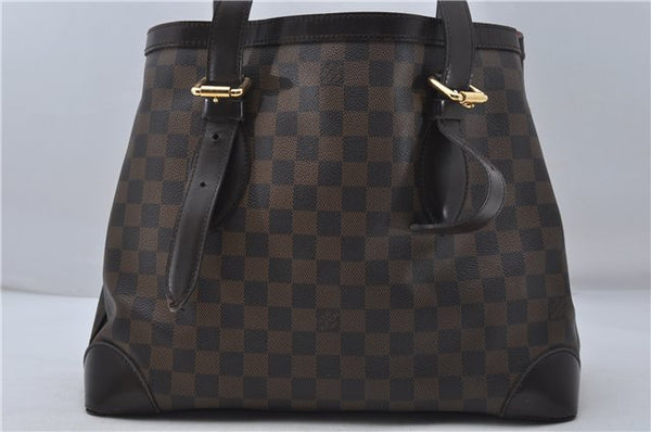 Authentic Louis Vuitton Damier Hampstead MM Shoulder Tote Bag N51204 LV 8441D