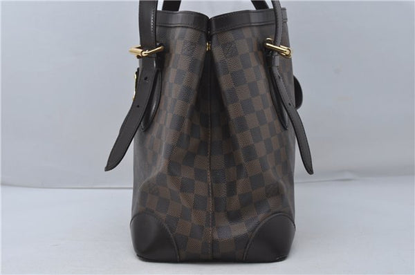Authentic Louis Vuitton Damier Hampstead MM Shoulder Tote Bag N51204 LV 8441D