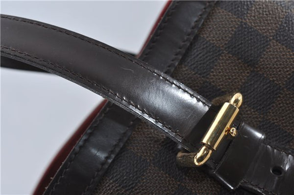 Authentic Louis Vuitton Damier Hampstead MM Shoulder Tote Bag N51204 LV 8441D