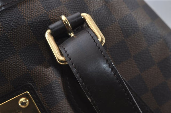 Authentic Louis Vuitton Damier Hampstead MM Shoulder Tote Bag N51204 LV 8441D