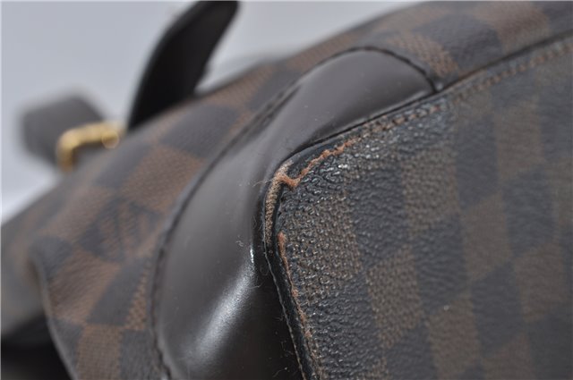 Authentic Louis Vuitton Damier Hampstead MM Shoulder Tote Bag N51204 LV 8441D