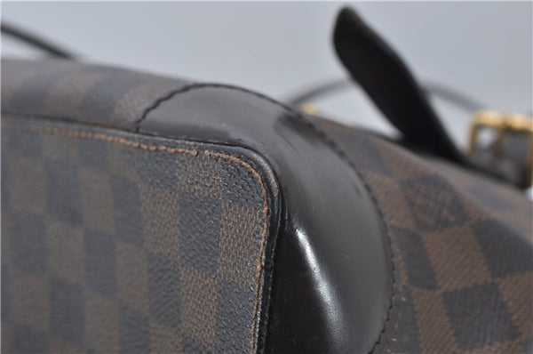 Authentic Louis Vuitton Damier Hampstead MM Shoulder Tote Bag N51204 LV 8441D