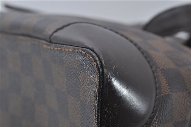 Authentic Louis Vuitton Damier Hampstead MM Shoulder Tote Bag N51204 LV 8441D
