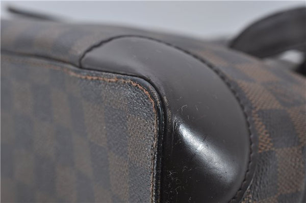 Authentic Louis Vuitton Damier Hampstead MM Shoulder Tote Bag N51204 LV 8441D