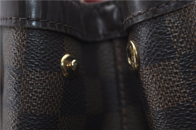 Authentic Louis Vuitton Damier Hampstead MM Shoulder Tote Bag N51204 LV 8441D