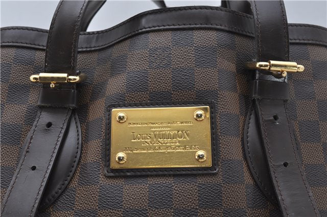 Authentic Louis Vuitton Damier Hampstead MM Shoulder Tote Bag N51204 LV 8441D