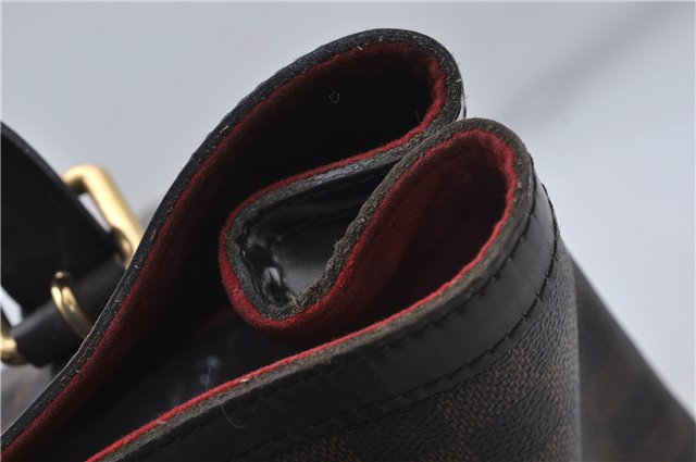 Authentic Louis Vuitton Damier Hampstead MM Shoulder Tote Bag N51204 LV 8441D