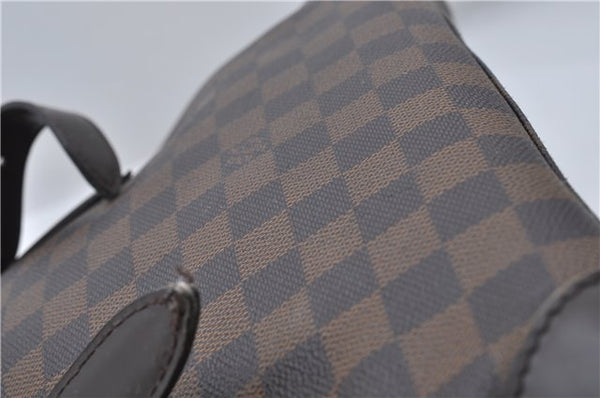 Authentic Louis Vuitton Damier Hampstead MM Shoulder Tote Bag N51204 LV 8441D