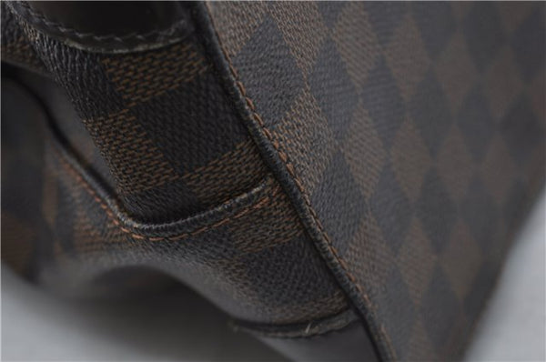 Authentic Louis Vuitton Damier Hampstead MM Shoulder Tote Bag N51204 LV 8441D