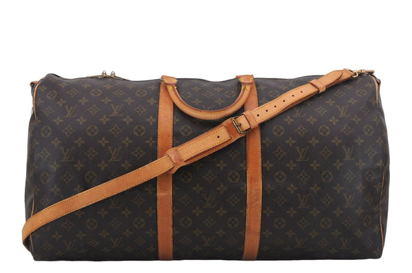 Louis Vuitton Monogram Keepall Bandouliere 60 Boston Bag M41412 LV Junk 8443D