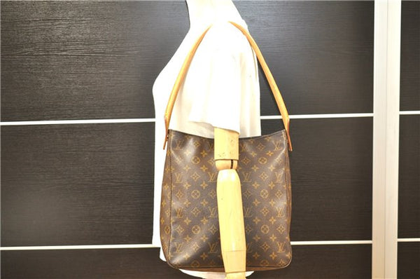 Authentic Louis Vuitton Monogram Looping GM Shoulder Bag M51145 LV 8443F