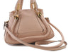 Authentic Chloe Paraty 2Way Shoulder Hand Bag Purse Pink Beige 8445C