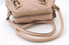 Authentic Chloe Paraty 2Way Shoulder Hand Bag Purse Pink Beige 8445C
