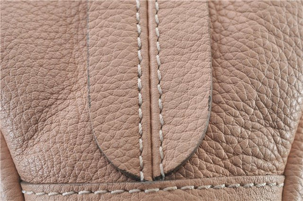 Authentic Chloe Paraty 2Way Shoulder Hand Bag Purse Pink Beige 8445C