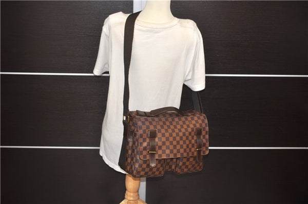 Auth Louis Vuitton Damier Broadway 2Way Shoulder Cross Hand Bag N42270 LV 8446D