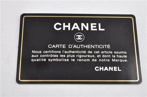 Authentic CHANEL Enamel Chocolate Bar Chain Shoulder Tote Bag Ivory 8447D