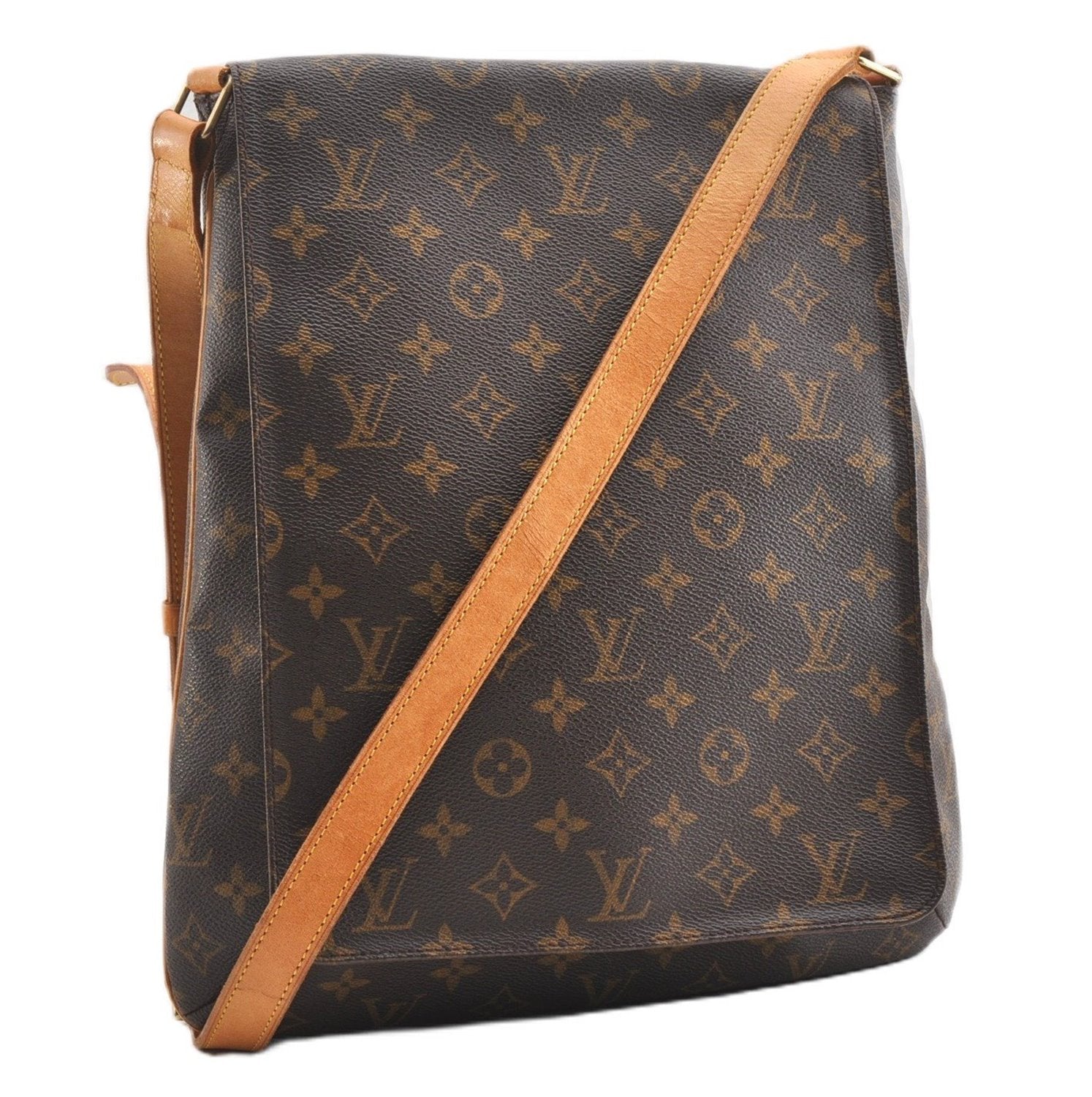 Authentic Louis Vuitton Monogram Musette Shoulder Cross Body Bag M51256 LV 8447F