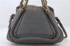 Authentic Chloe Paraty 2Way Shoulder Hand Bag Purse Gray 8449C