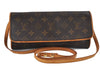 Authentic LOUIS VUITTON Monogram Pochette Twin GM Shoulder Bag M51852 LV 8450C