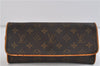 Authentic LOUIS VUITTON Monogram Pochette Twin GM Shoulder Bag M51852 LV 8450C