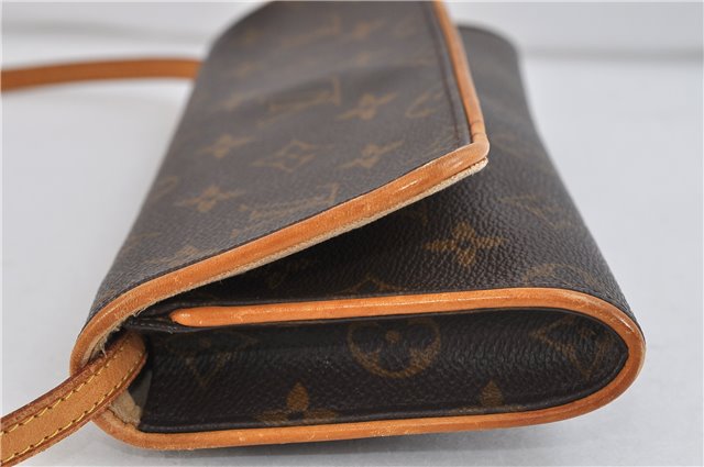 Authentic LOUIS VUITTON Monogram Pochette Twin GM Shoulder Bag M51852 LV 8450C