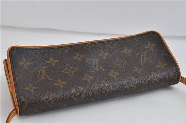 Authentic LOUIS VUITTON Monogram Pochette Twin GM Shoulder Bag M51852 LV 8450C