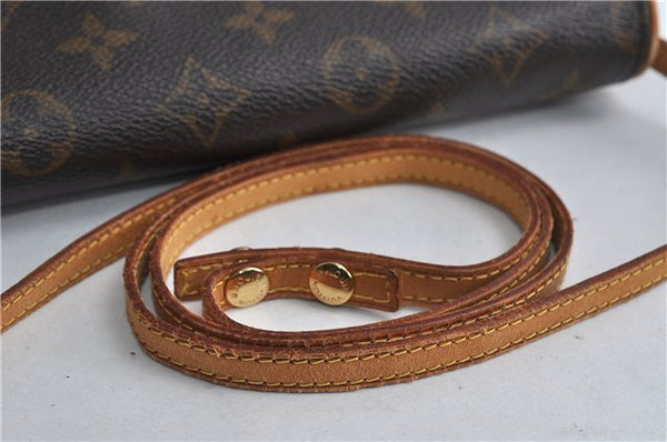 Authentic LOUIS VUITTON Monogram Pochette Twin GM Shoulder Bag M51852 LV 8450C