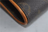 Authentic LOUIS VUITTON Monogram Pochette Twin GM Shoulder Bag M51852 LV 8450C