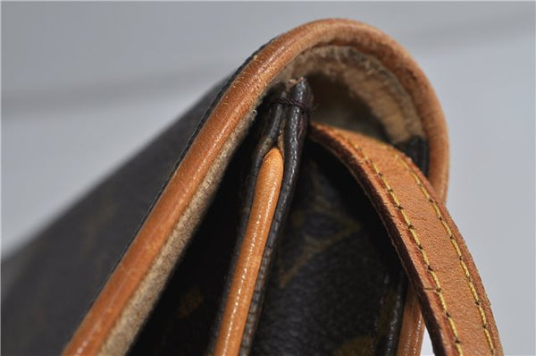 Authentic LOUIS VUITTON Monogram Pochette Twin GM Shoulder Bag M51852 LV 8450C