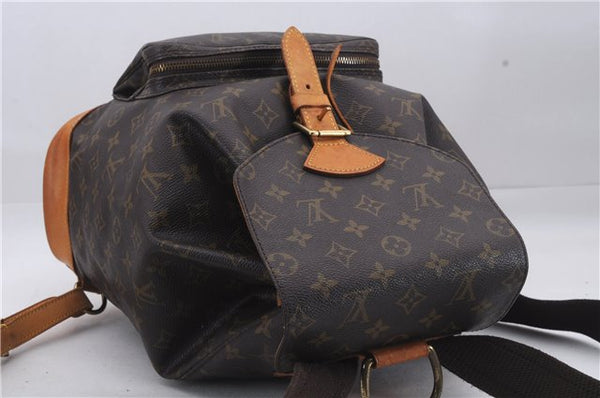 Authentic Louis Vuitton Monogram Montsouris GM Backpack M51135 LV 8451D