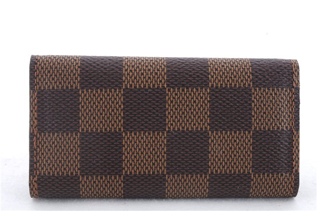 Authentic LOUIS VUITTON Damier Multicles 4 Key Case Holder N62631 LV 8453C