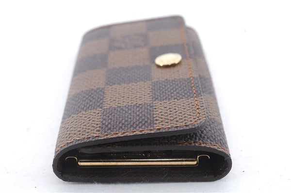 Authentic LOUIS VUITTON Damier Multicles 4 Key Case Holder N62631 LV 8453C