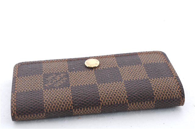 Authentic LOUIS VUITTON Damier Multicles 4 Key Case Holder N62631 LV 8453C