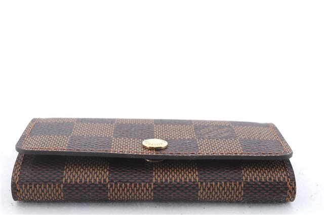 Authentic LOUIS VUITTON Damier Multicles 4 Key Case Holder N62631 LV 8453C