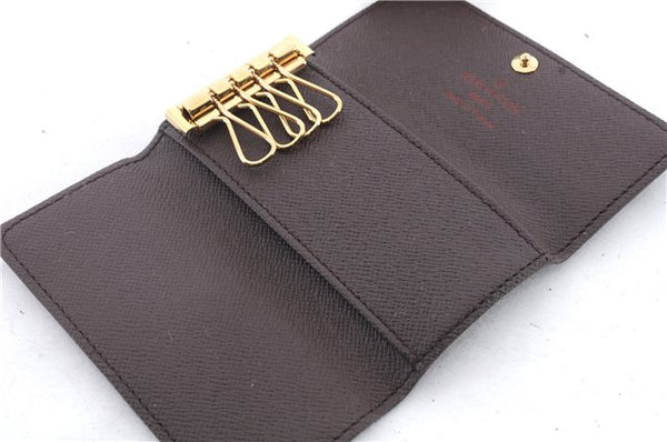 Authentic LOUIS VUITTON Damier Multicles 4 Key Case Holder N62631 LV 8453C