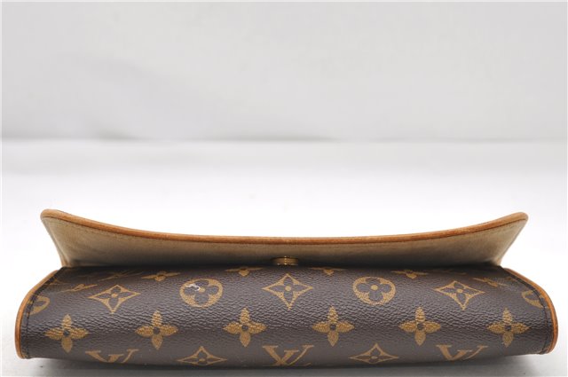 Authentic Louis Vuitton Monogram Pochette Twin GM Shoulder Bag M51852 LV 8453D