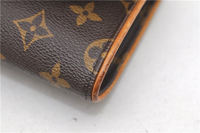 Authentic Louis Vuitton Monogram Pochette Twin GM Shoulder Bag M51852 LV 8453D